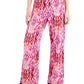 JM Collection Women's Ikat Dreams Printed Pull On Pants Pink Size X-Small