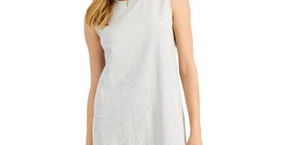 Style & Co Women's Heather Muscle Tank Dress Gray Size XL