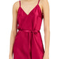 INC International Concepts Women's Side Slit Slip Dress Pink Size Small