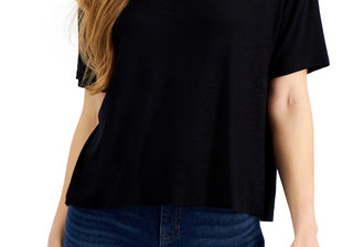 Style & Co Women's Drapey V-Neck T-Shirt Size S