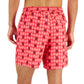 Club Room Men's Beach To Boardwalk Turtle Print Swim Shorts Pink Size X-Large