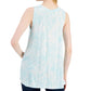 Style & Co Women's Tie Dyed Swing Tank Top Blue Size X-Large