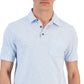 Club Room Men's Marled Stripe Polo Blue Size X-Large