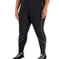 ID Ideology Women's Colorblocked Compression 7/8 Leggings Black Size 1X