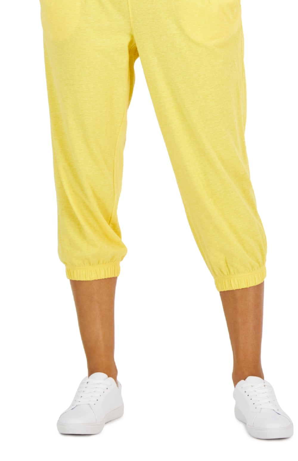 ID Ideology Women's Retro Recycled Capri Pants Yellow