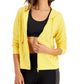 ID Ideology Women's Retro Recycled Full Zip Jacket Yellow Size X-Large