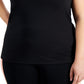 ID Ideology Women's Rainbow T Back Tank Top Black Size 1X