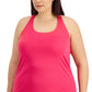 ID Ideology Women's Rainbow T Back Tank Top Pink