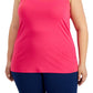 ID Ideology Women's Rainbow T Back Tank Top Pink