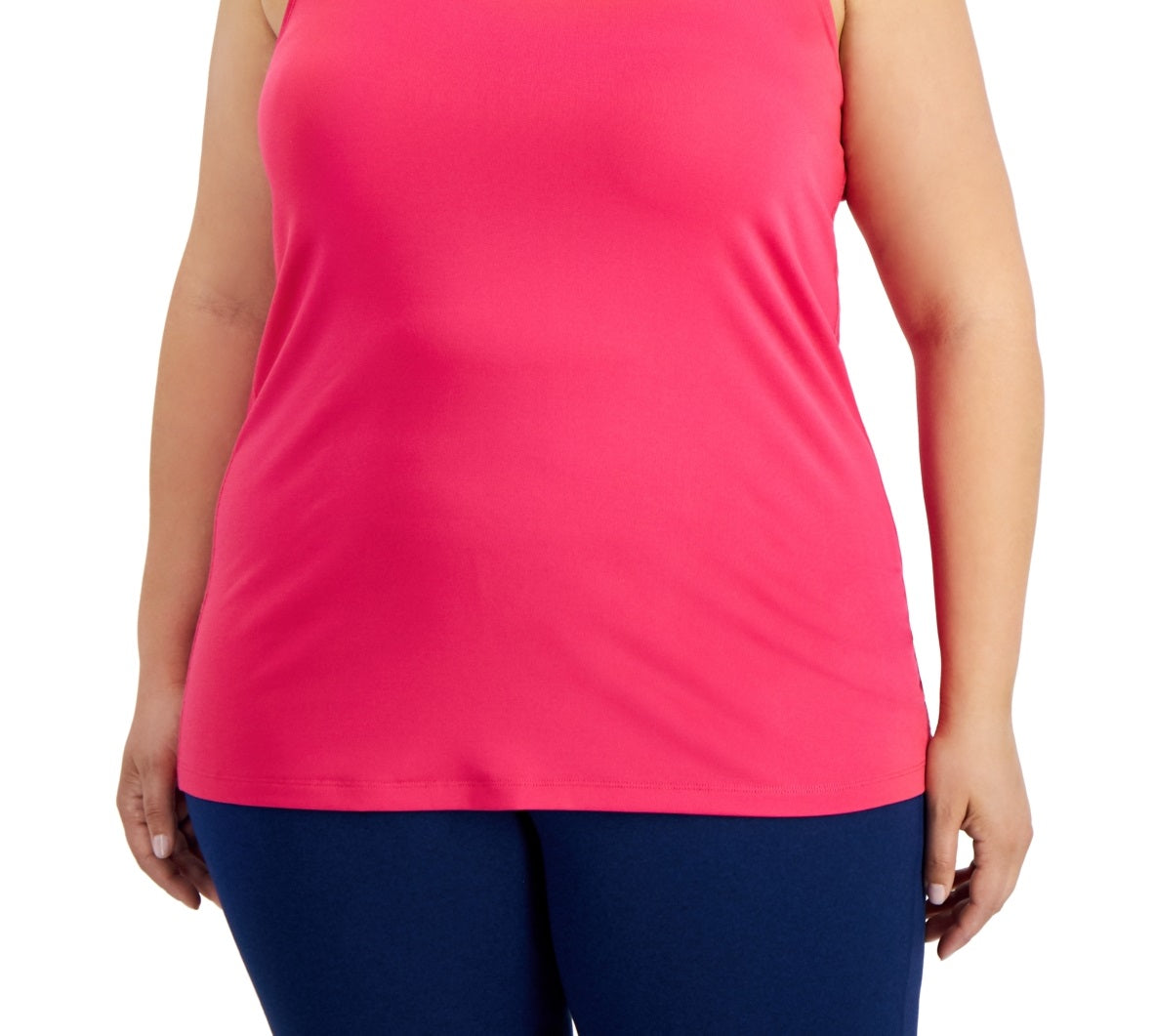 ID Ideology Women's Rainbow T Back Tank Top Pink