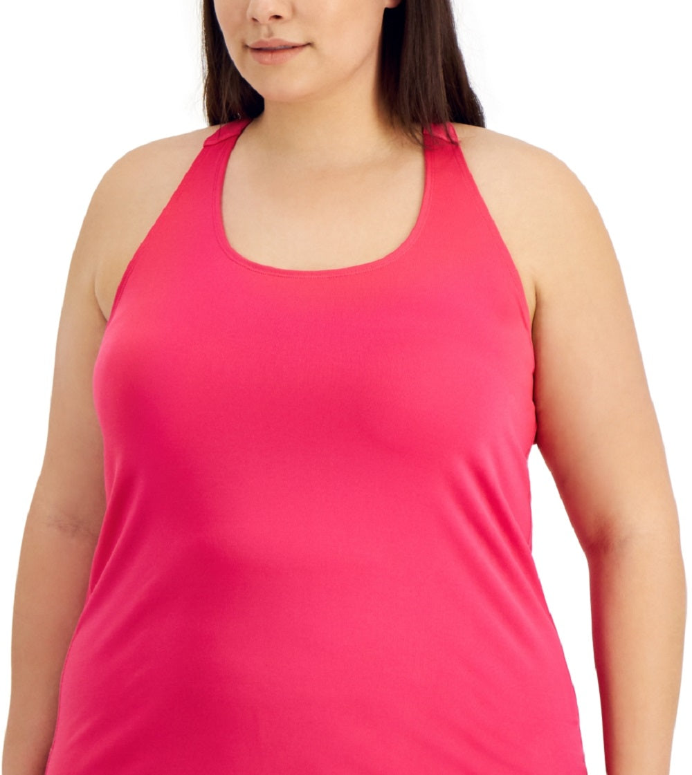 ID Ideology Women's Rainbow T Back Tank Top Pink
