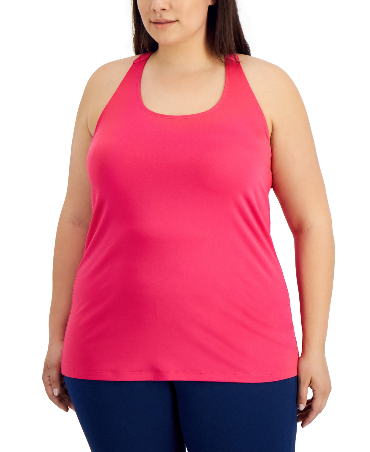 ID Ideology Women's Rainbow T Back Tank Top Pink