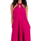 INC International Concepts Women's Halter Neck Maxi Dress Purple Size Petite Small