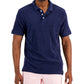 Club Room Men's Reverse Terry Polo Blue Size Small