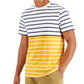 Club Room Men's Colorblocked Stripe T-Shirt White Size XX-Large