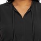 Alfani Women's Smocked Waist Top Black Size 0X