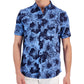 Club Room Men's Regular Fit Floral PrinT-Shirt Blue Size X-Large