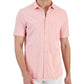 Club Room Men's Regular Fit Textured Knit Shirt Pink Size X-Large