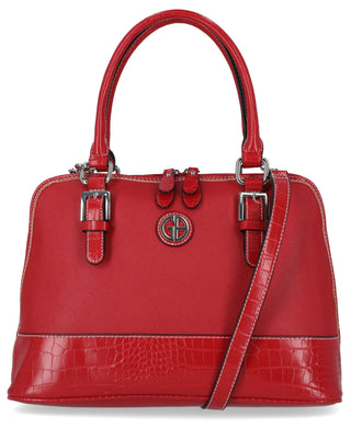 Giani Bernini Women's Saffiano Croco Dome Satchel Red Size Regular