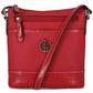Giani Bernini Women's Embossed Faux Leather Crossbody Red Size Regular