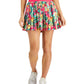ID Ideology Women's Tropical Printed Pleated Skort Pink Size Large