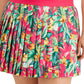 ID Ideology Women's Tropical Print Pleated Skort Pink Size 2X
