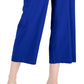 Alfani Women's Crinkle Cropped Pants Blue Size 8