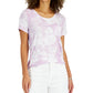 Style & Co Women's One Pocket Logo T-Shirt Purple Size X-Large