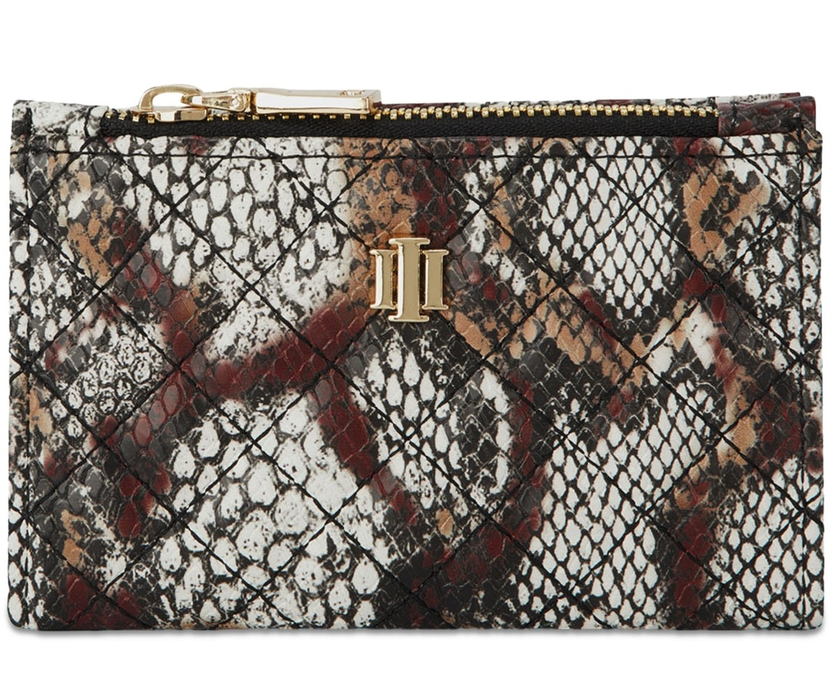 INC International Concepts Women's Ashlinn Quilted Wallet Brown Size Regular