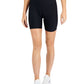 ID Ideology Women's Ribbed Solid Bike Shorts Black Size Small