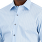Alfani Men's Slim Fit 2 Way Stretch Stain Resistant Dress Shirt Blue Size 15X32X33