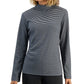 Karen Scott Women's Carmela Mock Neck Top Gray Size X-Small