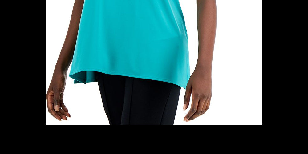 Alfani Women's V Neck Tunic Pink Size 2XL