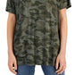 Style & Co Women's Printed T-Shirt Green Size Petite X-Large