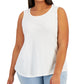 Style & Co Women's Cotton Tank White Size 3X