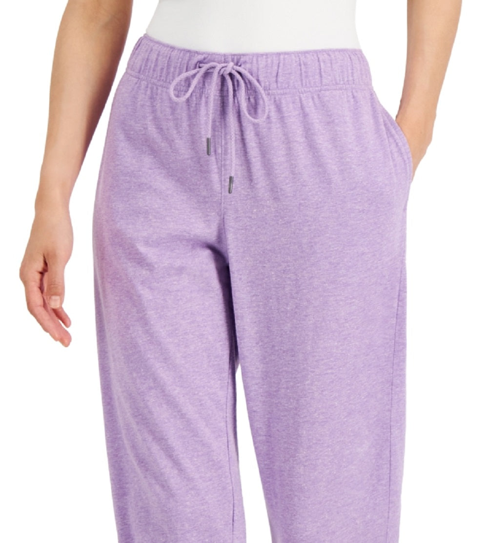 ID Ideology Women's Retro Recycled Capri Pants Purple Size Medium