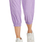ID Ideology Women's Retro Recycled Capri Pants Purple Size Medium