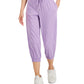 ID Ideology Women's Retro Recycled Capri Pants Purple Size Medium