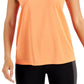 ID Ideology Women's Textured Racerback Tank Top Orange Size Large