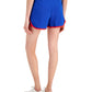 ID Ideology Women's Contrast Trim Shorts Blue Size Medium