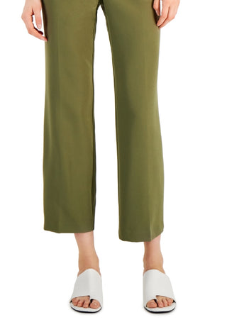 Alfani Women's Pull On Wide Leg Pants Green Size 10