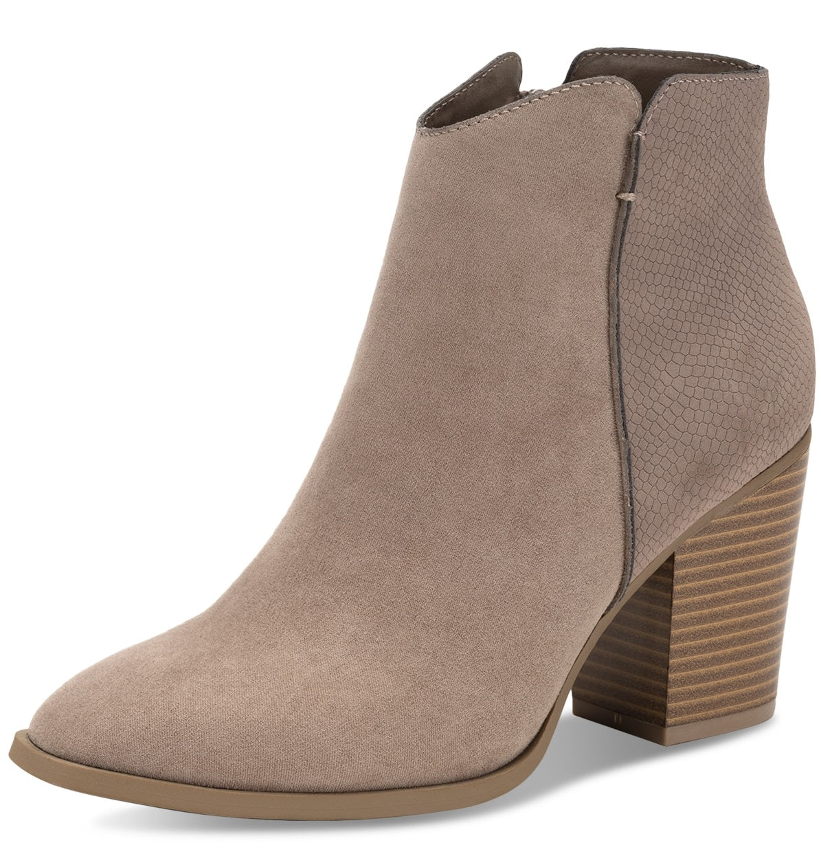 Sun + Stone Women's Graceyy Booties Brown Size 8 M