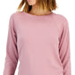 ID Ideology Women's Curved Hem Tunic Top Purple Size Large