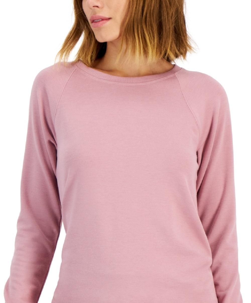 ID Ideology Women's Curved Hem Tunic Top Purple Size Large