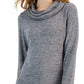 ID Ideology Women's Mushy Knit Cowlneck Top Gray Size X-Large