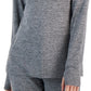 ID Ideology Women's Mushy Knit Cowlneck Top Gray Size X-Large