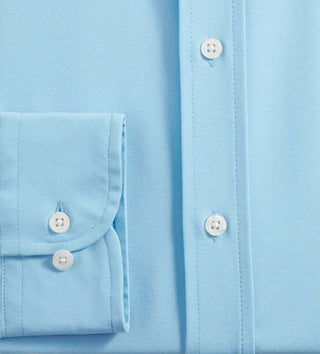 Club Room Men's Regular Fit Traveler Dress Shirt Blue Size 15.5X32X33