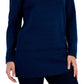Karen Scott Women's Cowl Neck Tunic Sweater Blue Size Small