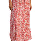 INC International Concepts Women's Printed Surplice Maxi Dress Orange Size Petite Small