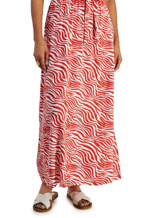 INC International Concepts Women's Printed Surplice Maxi Dress Orange Size Petite Small